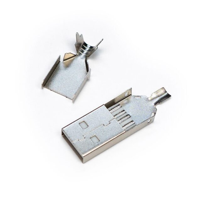 usb a silver solder connector