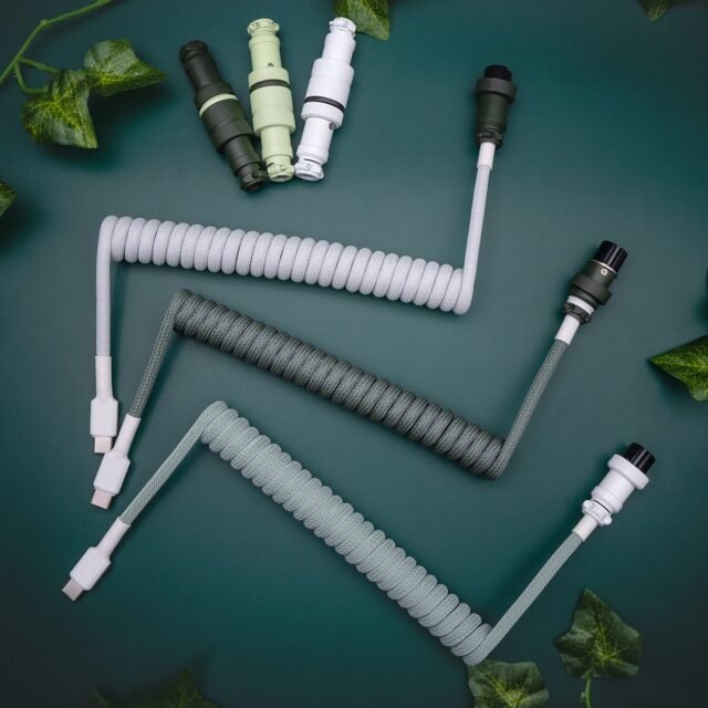 gmk botanical theme cable for keyboard