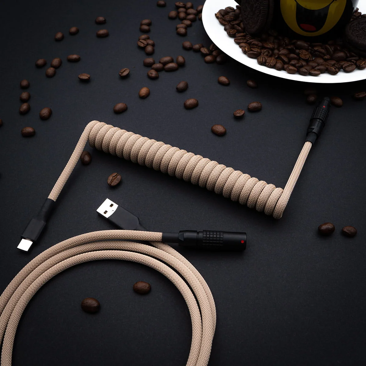 gmk cafe beige cable for keyboard
