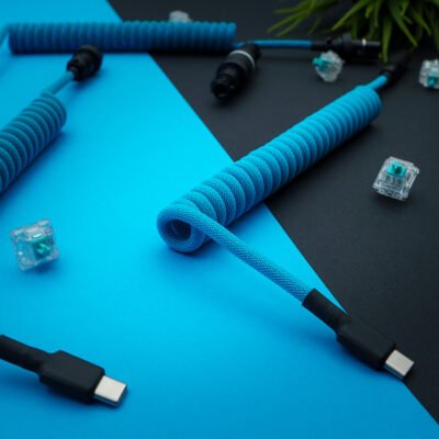 coiled custom cable for keyboard gmk pulse