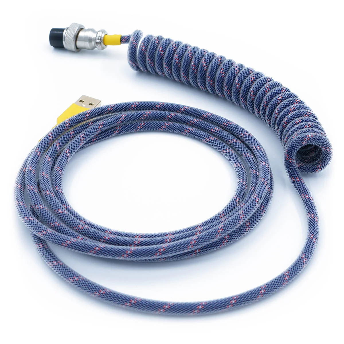 Custom Aviator Coiled Keyboard Cable