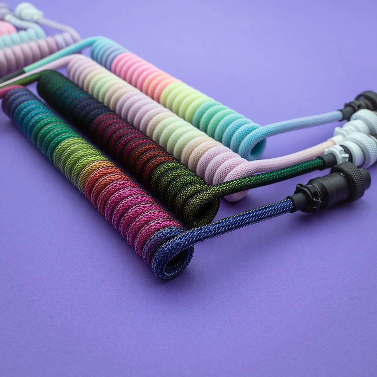 rainbow cable coil for keyboard