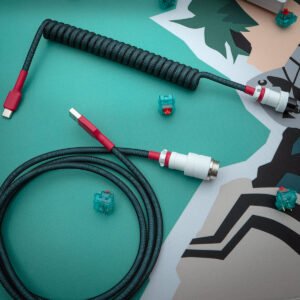 gmk deku green and black custom cable