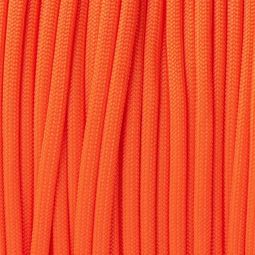 neon orange paracord 550 type iii
