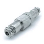 GX12 connector 4 pins - Silver