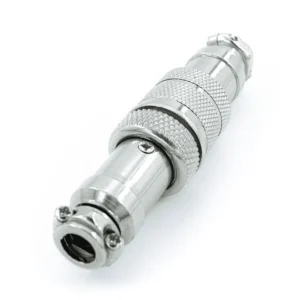 connector gx16 4-pins cerakote silver