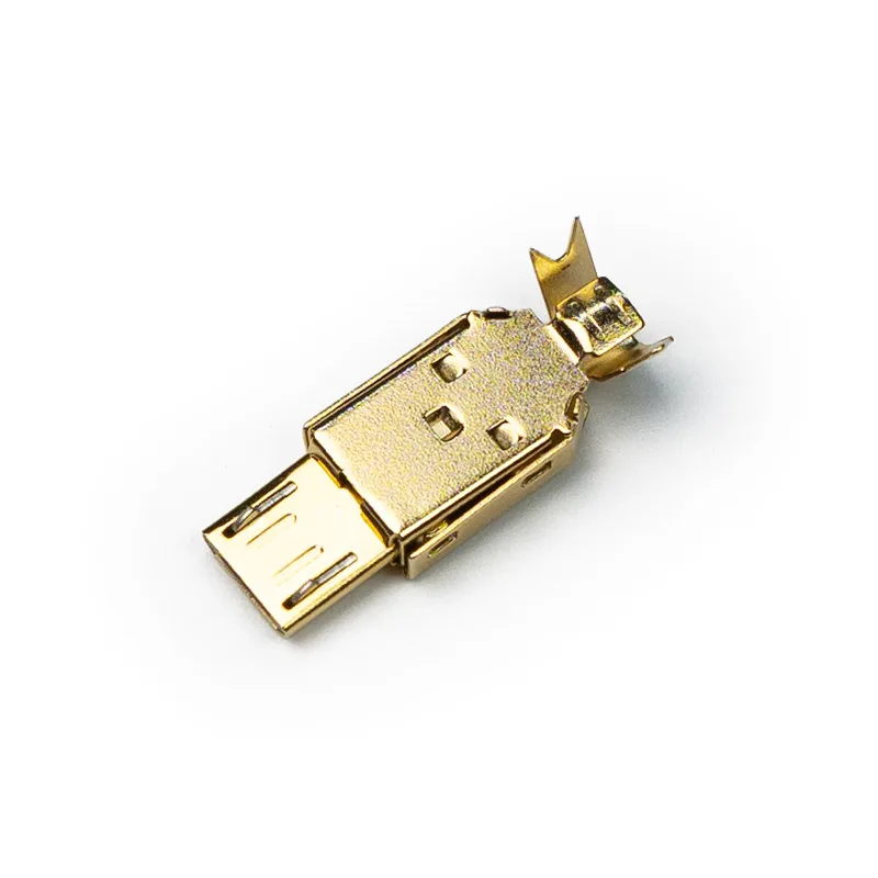 Connector micro usb gold 4 pins connector micro-usb gold 4 pins