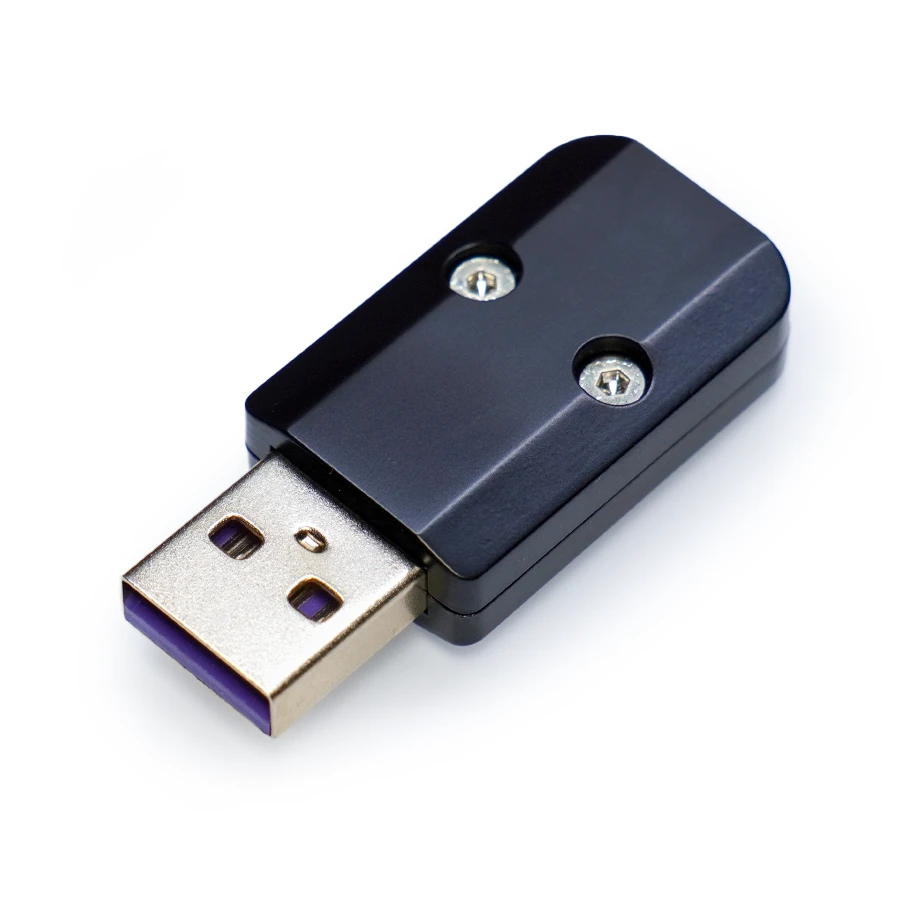 USB A (CNC) Silver V2 + USB A Purple